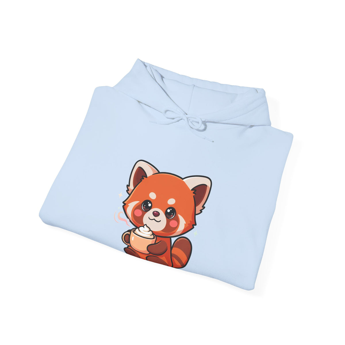 Red Panda Latte Hoodie – Cute Kawaii Coffee Sweatshirt