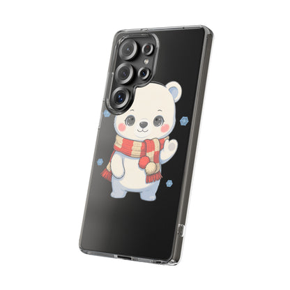Kawaii Polar Bear Phone Case – Cozy Christmas Cub
