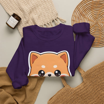 Kawaii Shiba Inu Bubble Tea Sweatshirt, Cute Dog Gift