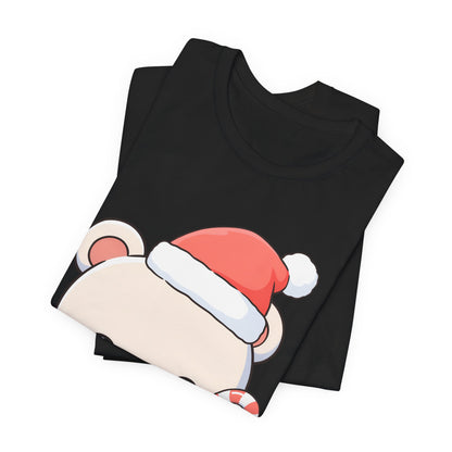 Kawaii Polar Bear Christmas Tee, Cute Holiday Gift