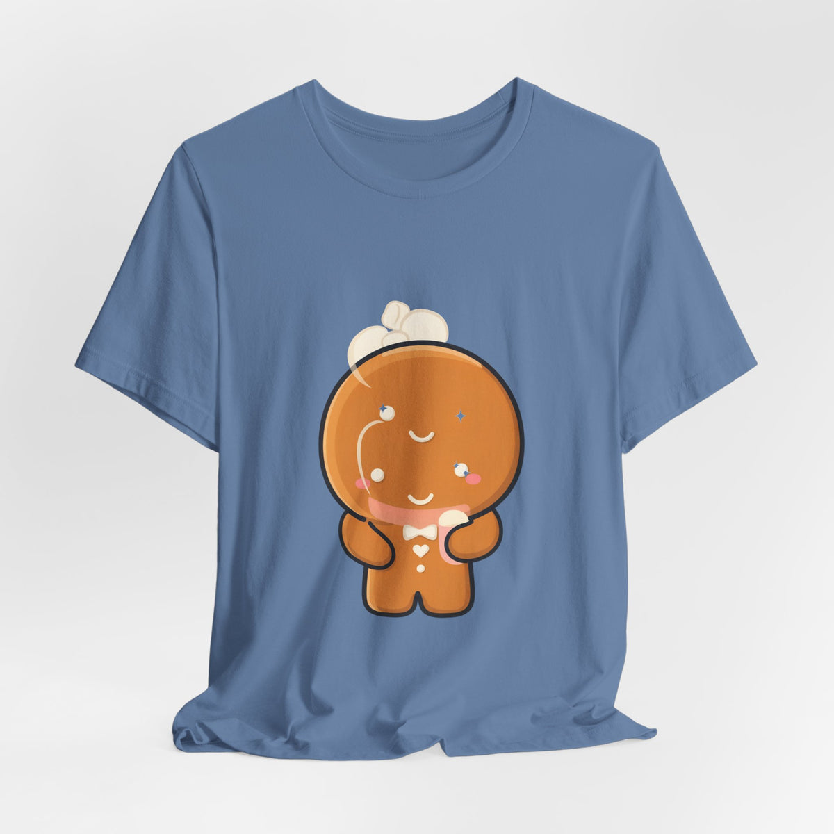 Kawaii Gingerbread Man T-Shirt for Cozy Cocoa Fans