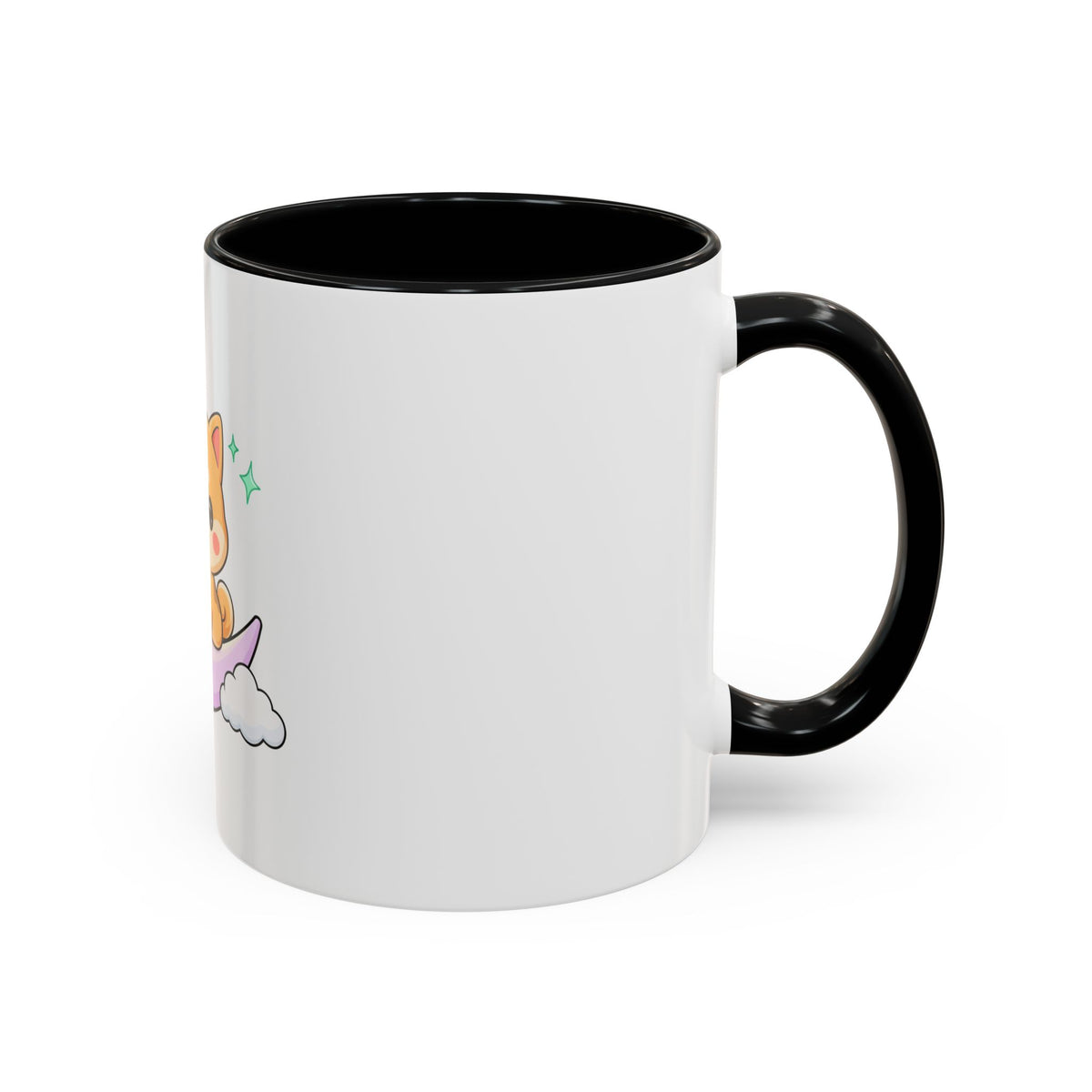 Kawaii Shiba Inu Accent Coffee Mug, Moon Puppy Gift
