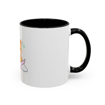 Kawaii Shiba Inu Accent Coffee Mug, Moon Puppy Gift