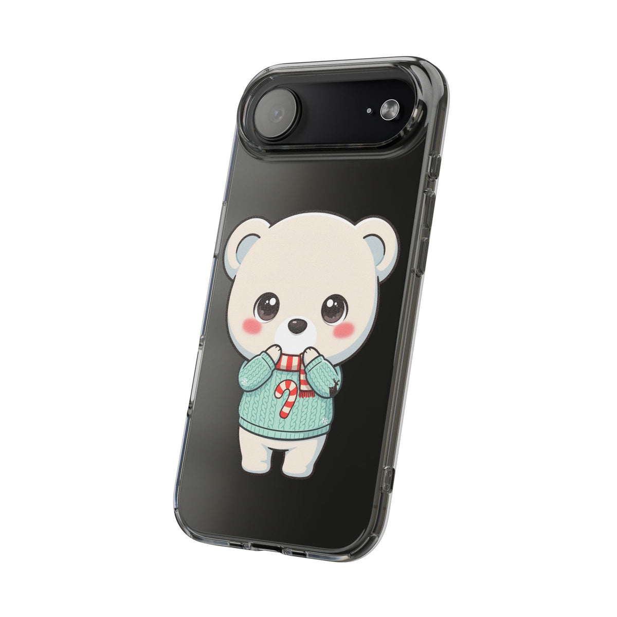 Kawaii Christmas Bear Phone Case for Holiday Season