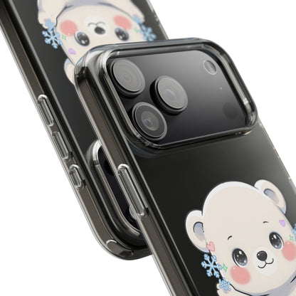 Kawaii Polar Bear Phone Case for a Cozy Winter Gift