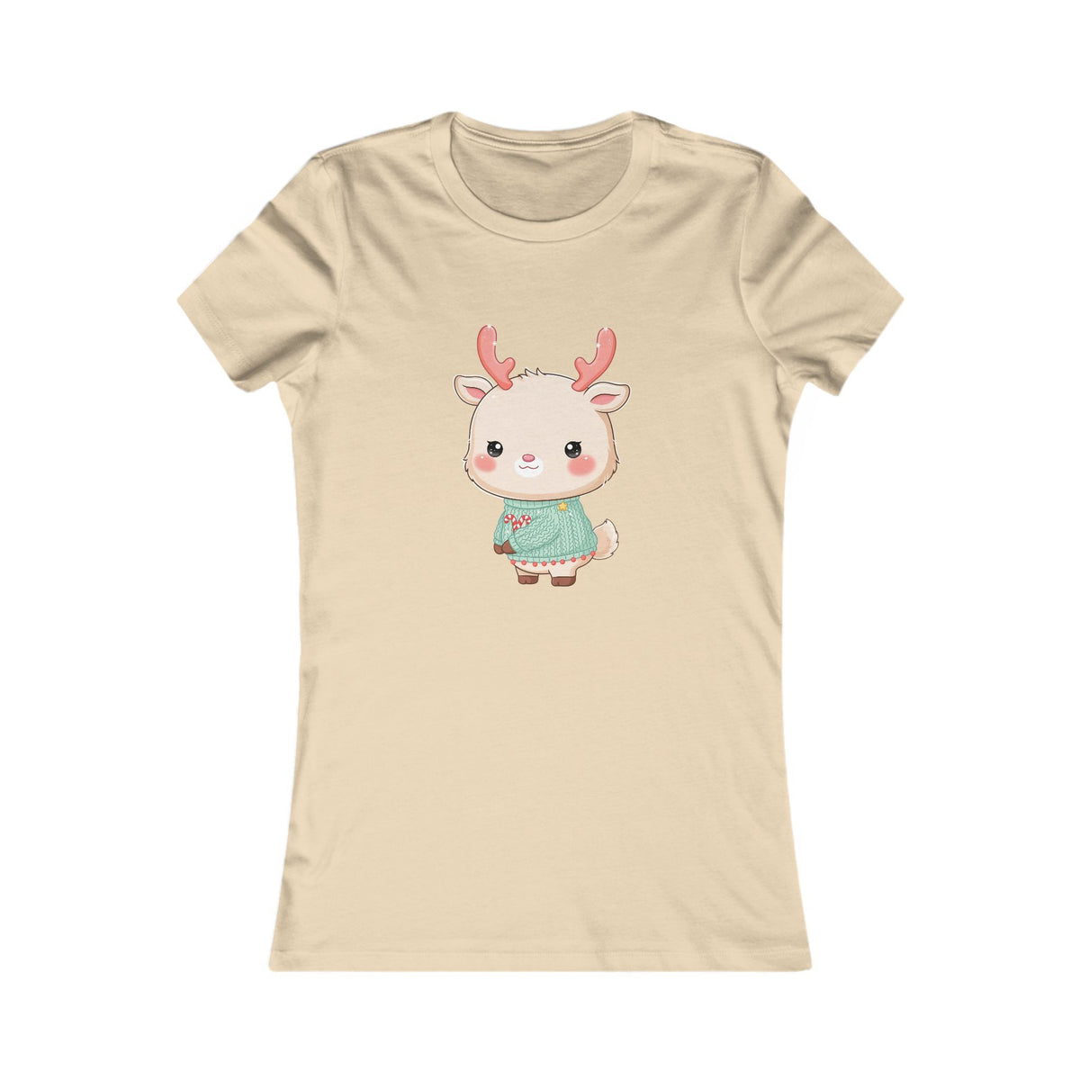 Kawaii Reindeer Christmas Women's Tee