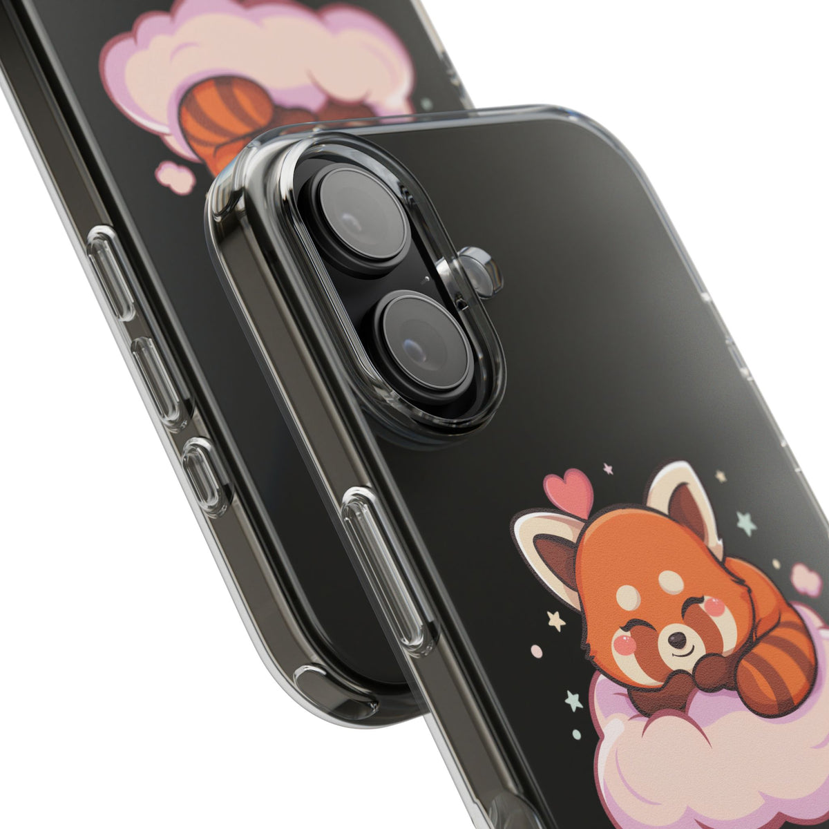 Cute Red Panda Phone Case, Dreamy Kawaii Cloud Art