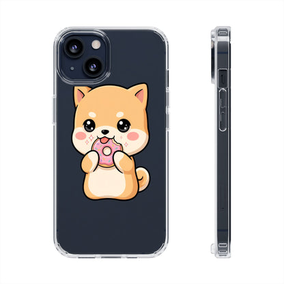 Kawaii Shiba Inu Phone Case with Donut