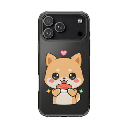 Kawaii Shiba Inu Phone Case for Sushi Lovers