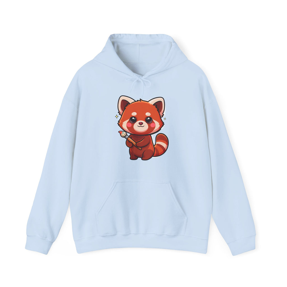 Cute Red Panda Hoodie, Kawaii Artist Sweatshirt