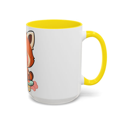 Red Panda Skateboard Mug – Kawaii Accent Coffee Mug