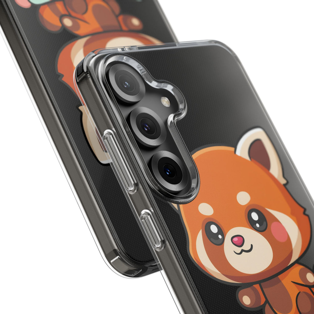 Red Panda Skateboard Phone Case, Cute Kawaii Style