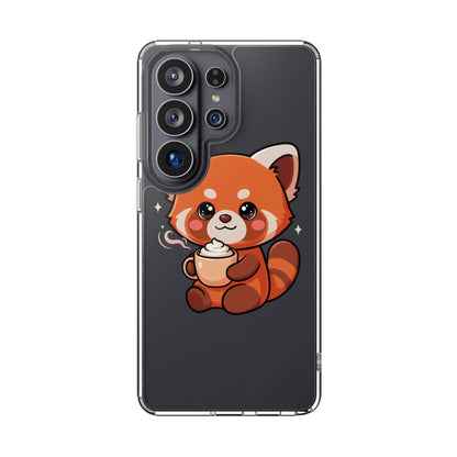 Kawaii Red Panda Phone Case with Latte