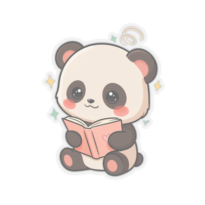 Reading Panda Sticker – Cute Kawaii Book Lover Decal