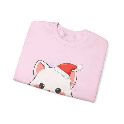 Christmas Arctic Fox Sweatshirt for Kawaii Holiday Fans