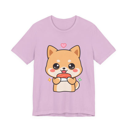Kawaii Shiba Inu Sushi T-Shirt for Cute Food Lovers