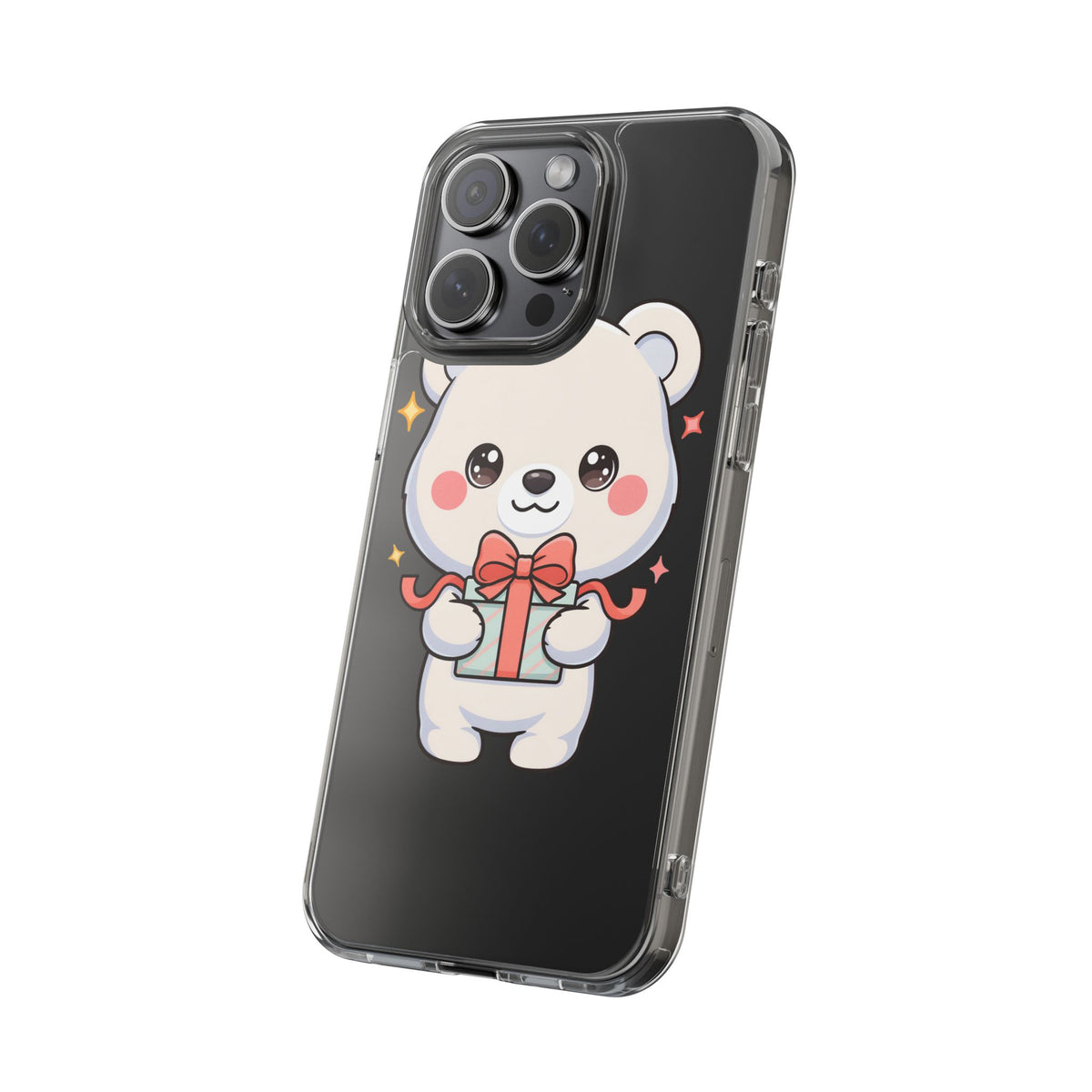 Kawaii Polar Bear Gift Phone Case for Holiday Gifting