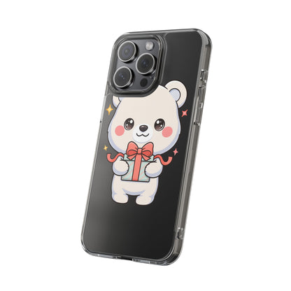 Kawaii Polar Bear Gift Phone Case for Holiday Gifting