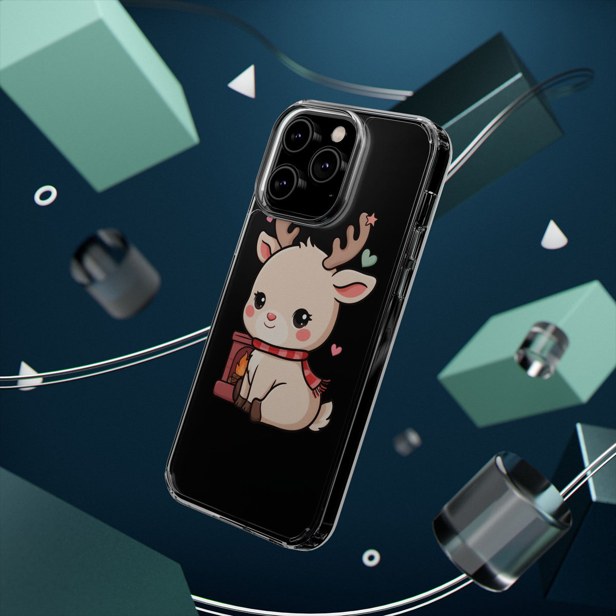 Kawaii Reindeer Phone Case for Cozy Holiday Cheer