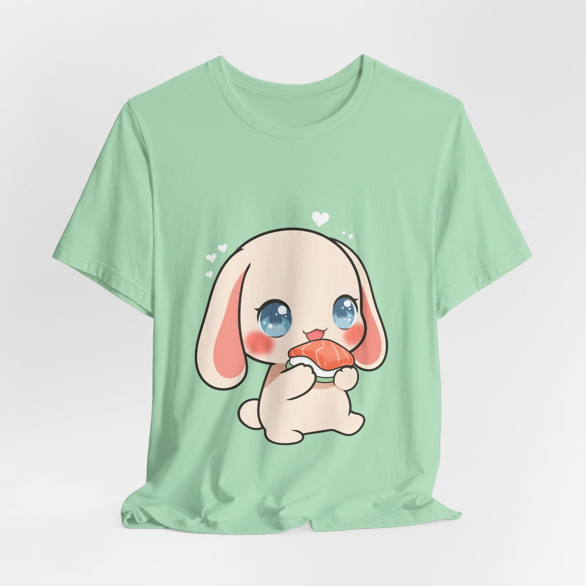 Kawaii Sushi Bunny T-Shirt for Cute Foodie Fans
