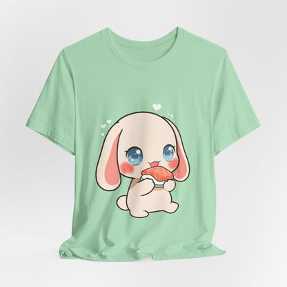 Kawaii Sushi Bunny T-Shirt for Cute Foodie Fans