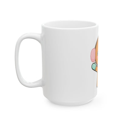 Kawaii Gingerbread Mug – Cute Winter Gift