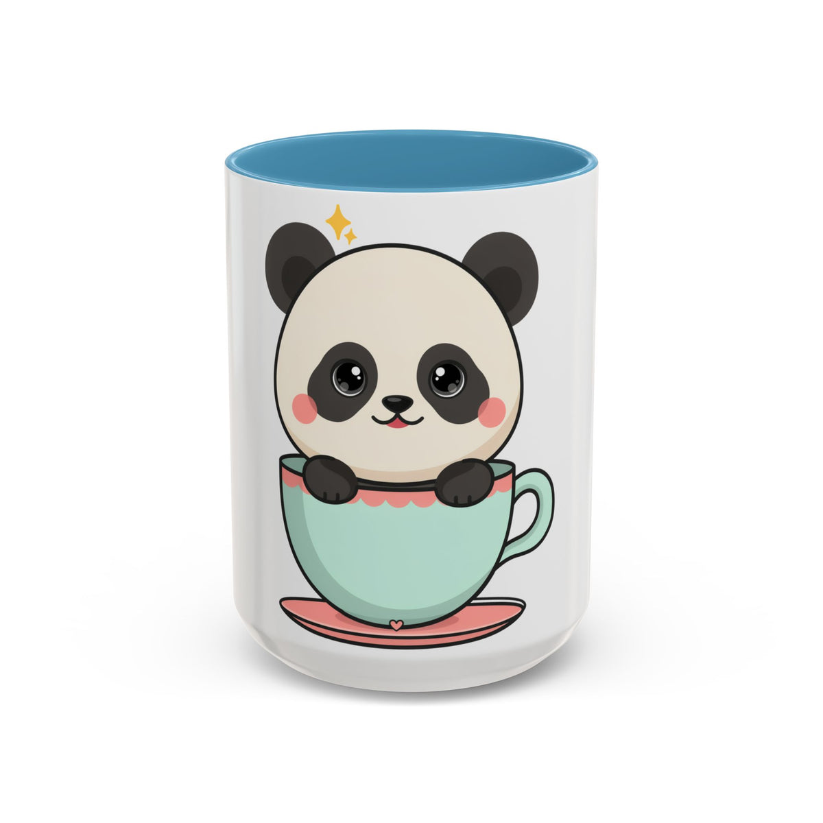 Kawaii Panda Accent Coffee Mug for Panda Lovers