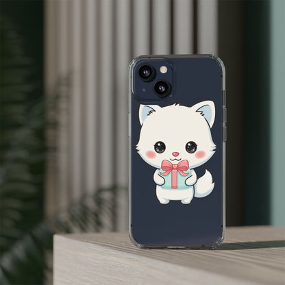 Kawaii Arctic Fox Phone Case with Gift