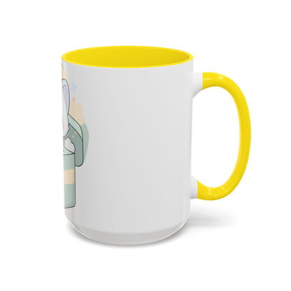 Kawaii Arctic Fox Mug, Cute Gift Box Accent Coffee Mug
