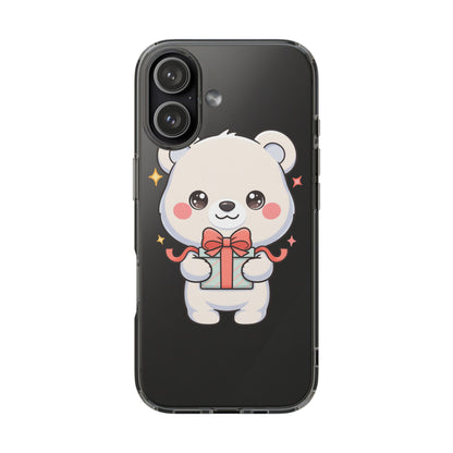 Kawaii Polar Bear Gift Phone Case for Holiday Gifting