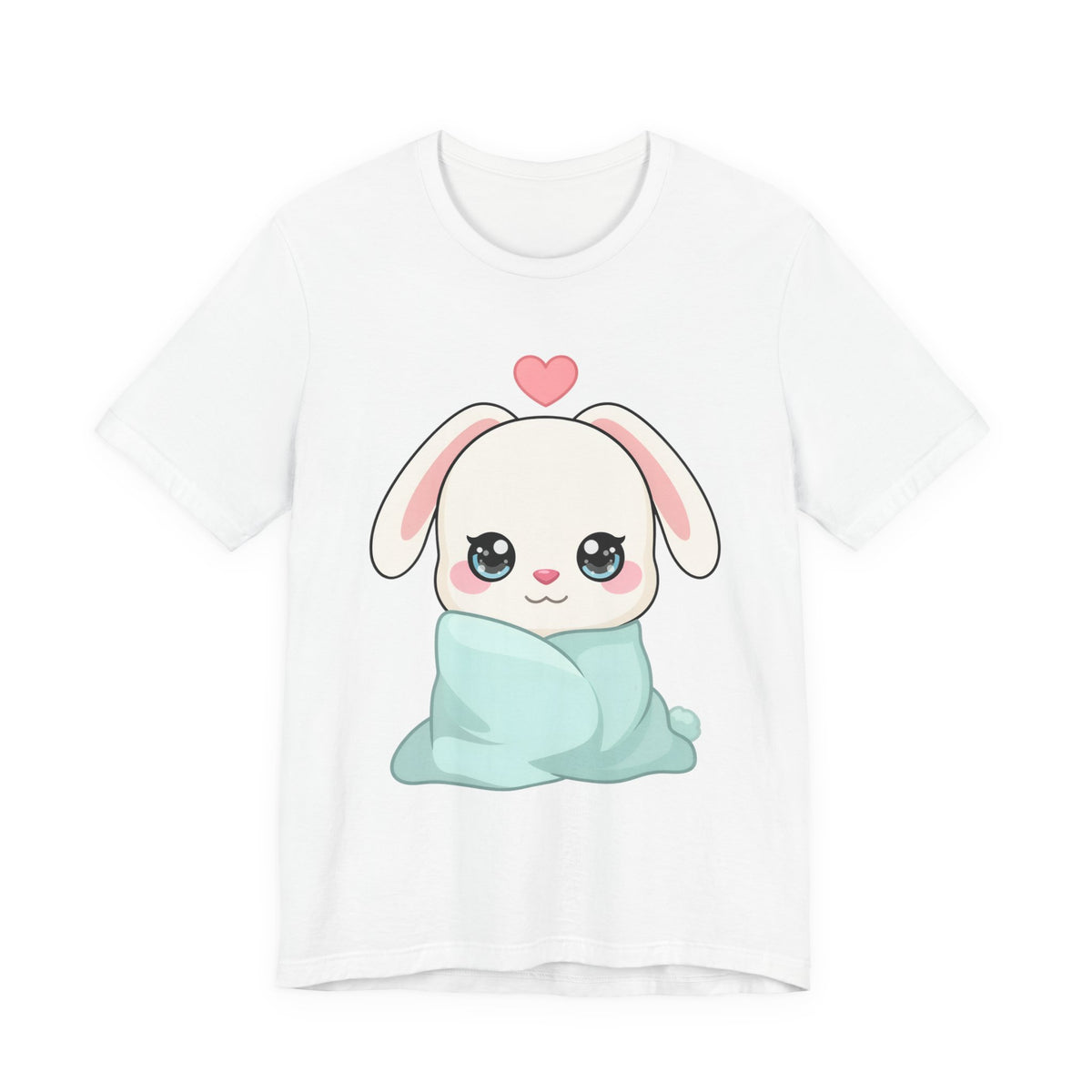 Cozy Bunny T-Shirt, Kawaii Blanket Bunny Tee
