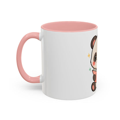 Kawaii Panda Reading Mug, Cute Book Lover Coffee Cup