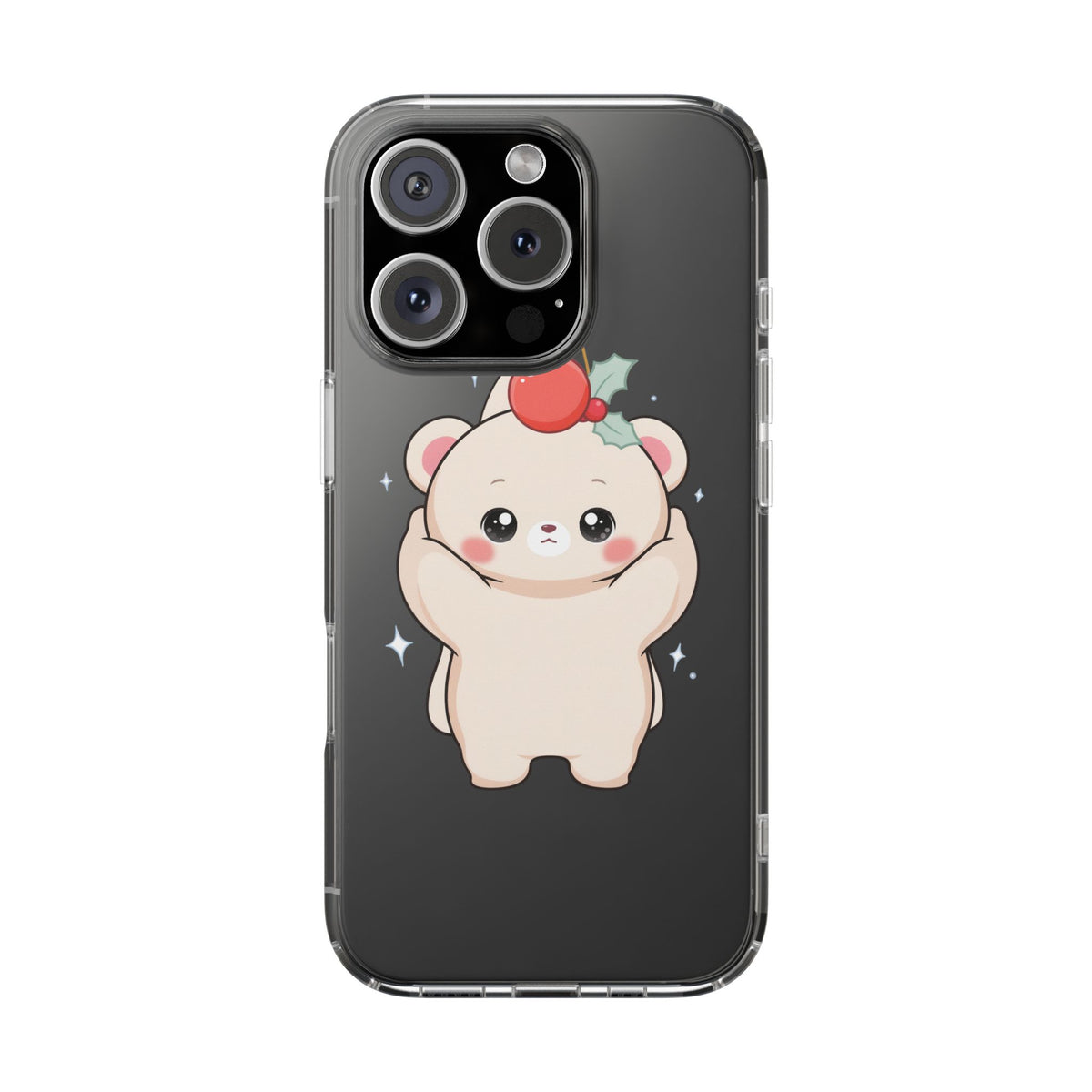 Kawaii Christmas Bear Phone Case for Cozy Holiday Days