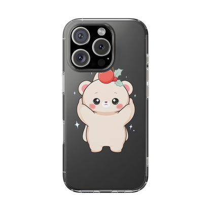 Kawaii Christmas Bear Phone Case for Cozy Holiday Days