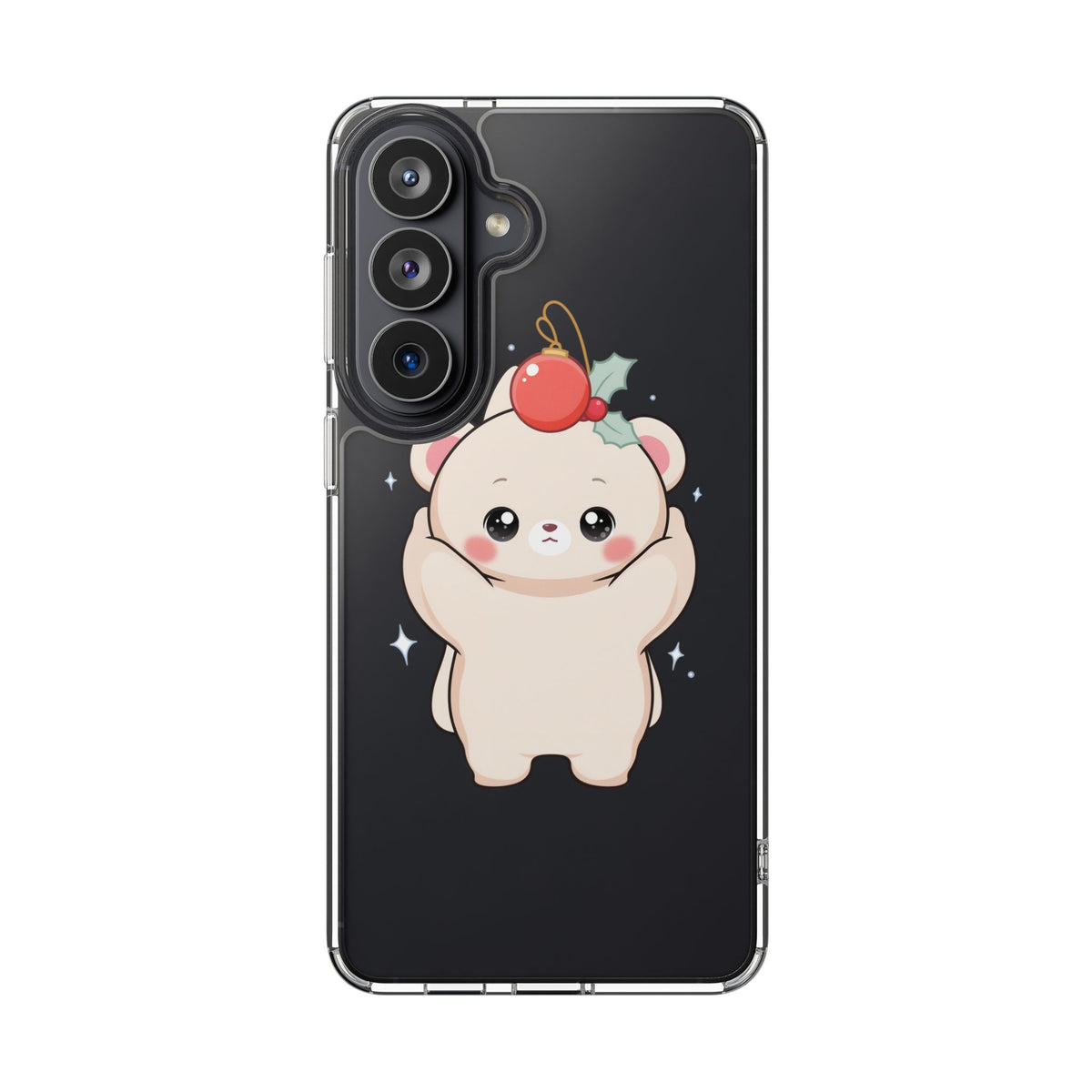 Kawaii Christmas Bear Phone Case for Cozy Holiday Days