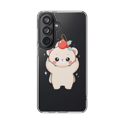 Kawaii Christmas Bear Phone Case for Cozy Holiday Days