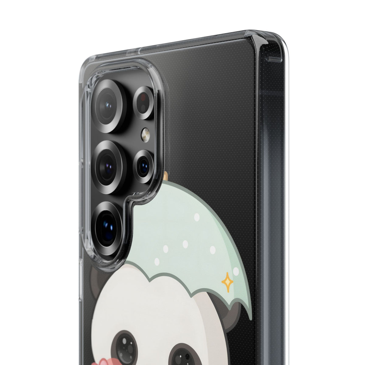 Kawaii Panda Clear Impact-Resistant Phone Case