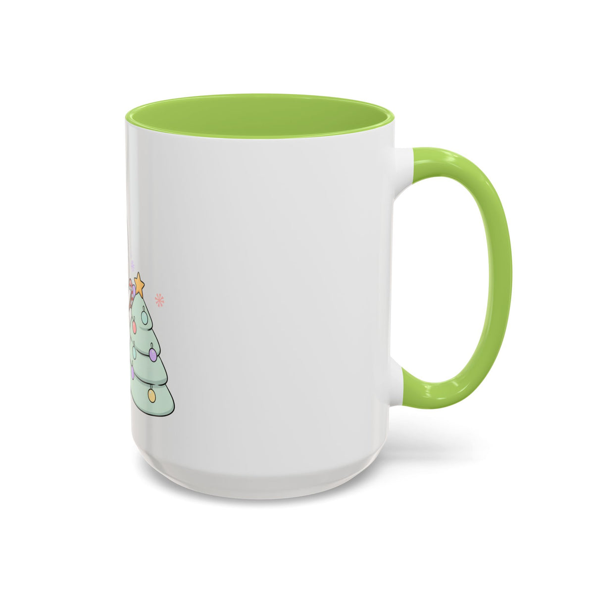 Kawaii Snowman Christmas Mug, Accent Coffee Mug