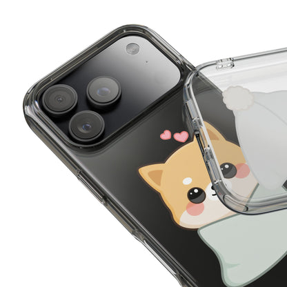 Kawaii Shiba Inu Phone Case, Cozy Valentine Gift