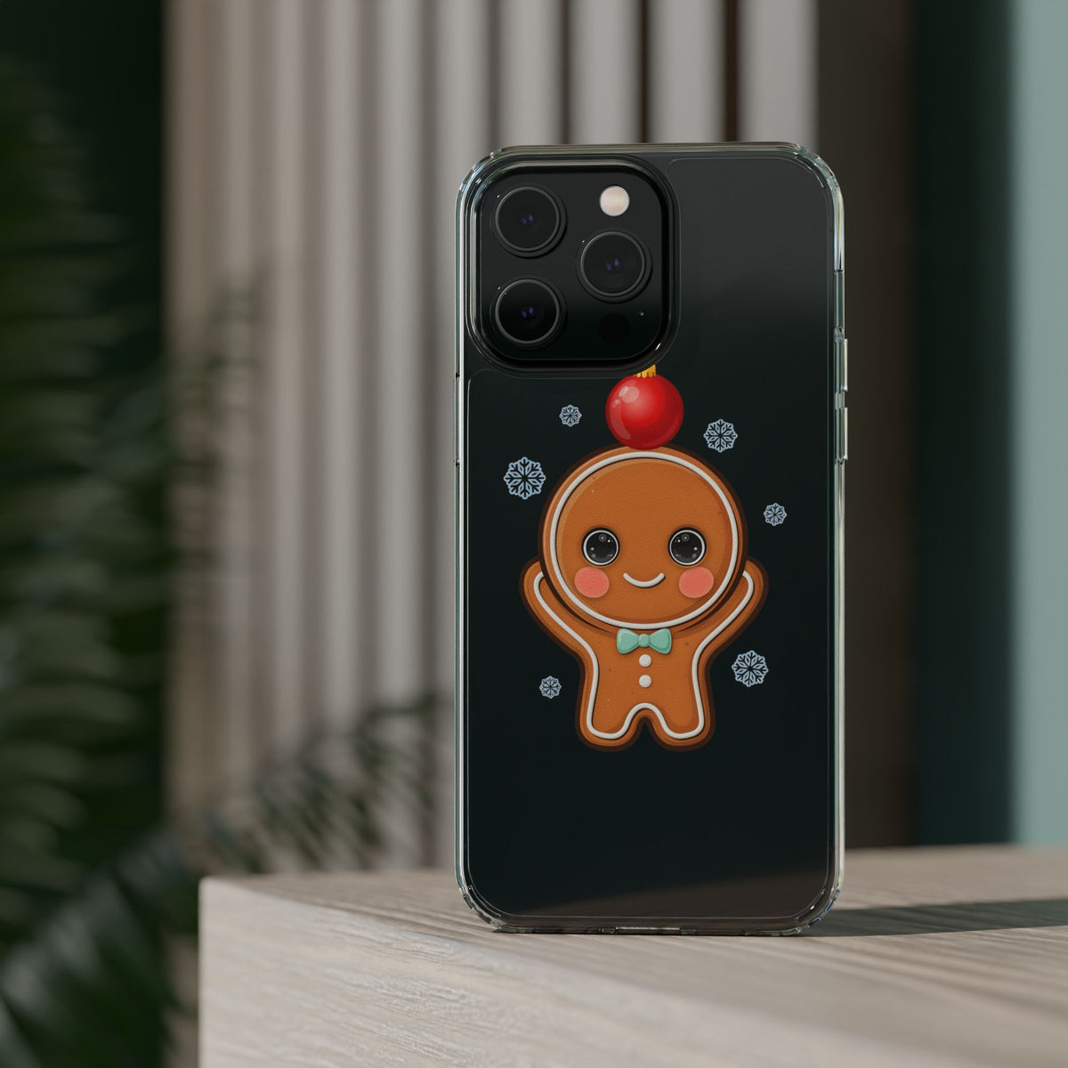 Christmas Gingerbread Phone Case, Cute Kawaii Holiday Gift
