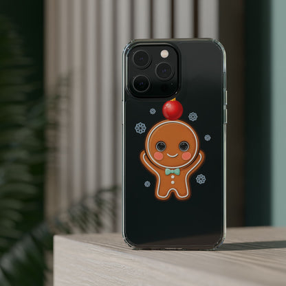 Christmas Gingerbread Phone Case, Cute Kawaii Holiday Gift