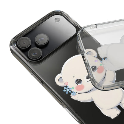 Kawaii Polar Bear Phone Case for a Cozy Winter Gift