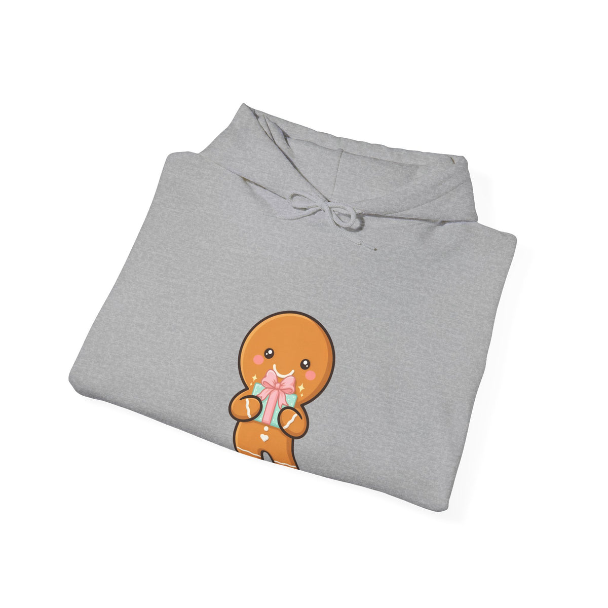 Gingerbread Gift Hoodie, Cute Christmas Unisex Sweatshirt