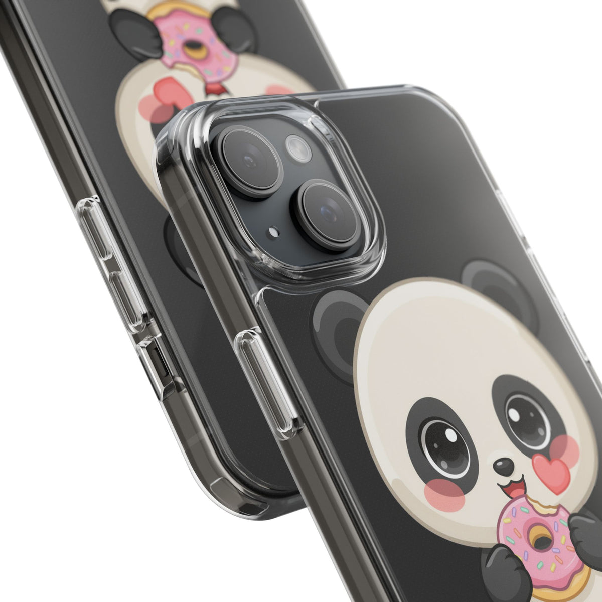 Kawaii Panda Phone Case with Donut