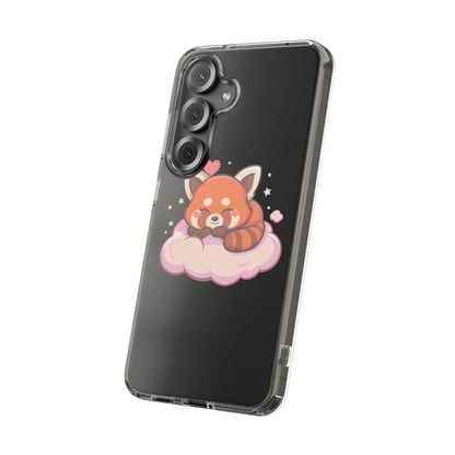 Cute Red Panda Phone Case, Dreamy Kawaii Cloud Art