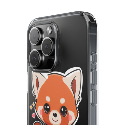 Red Panda Phone Case, Cute Plant Lover Gift