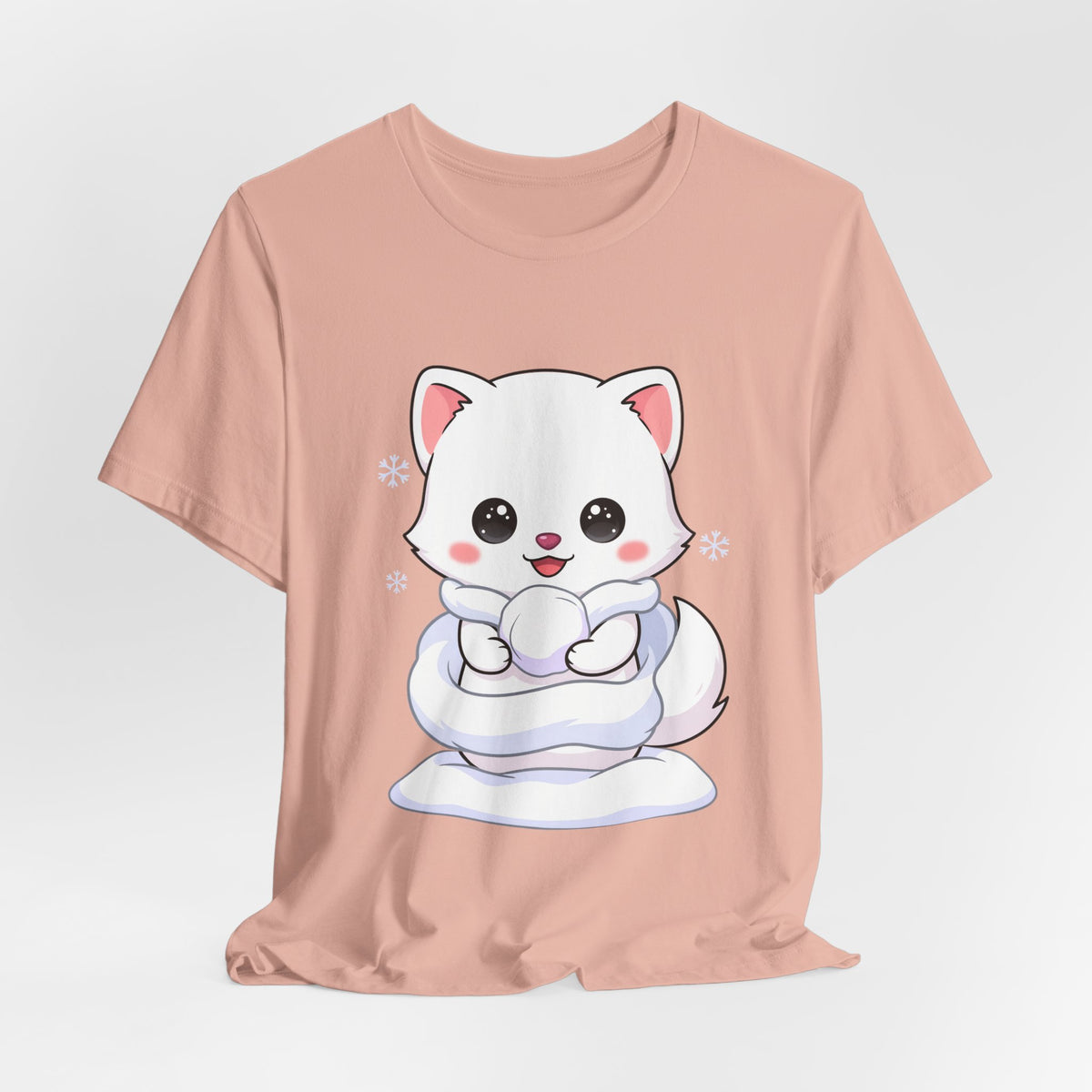Kawaii Arctic Fox T-Shirt for Cute Winter Style