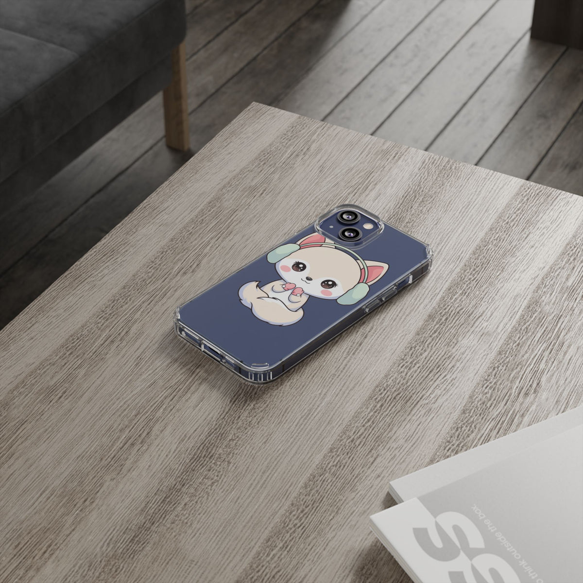 Kawaii Arctic Fox Phone Case – Cozy Winter Cutie