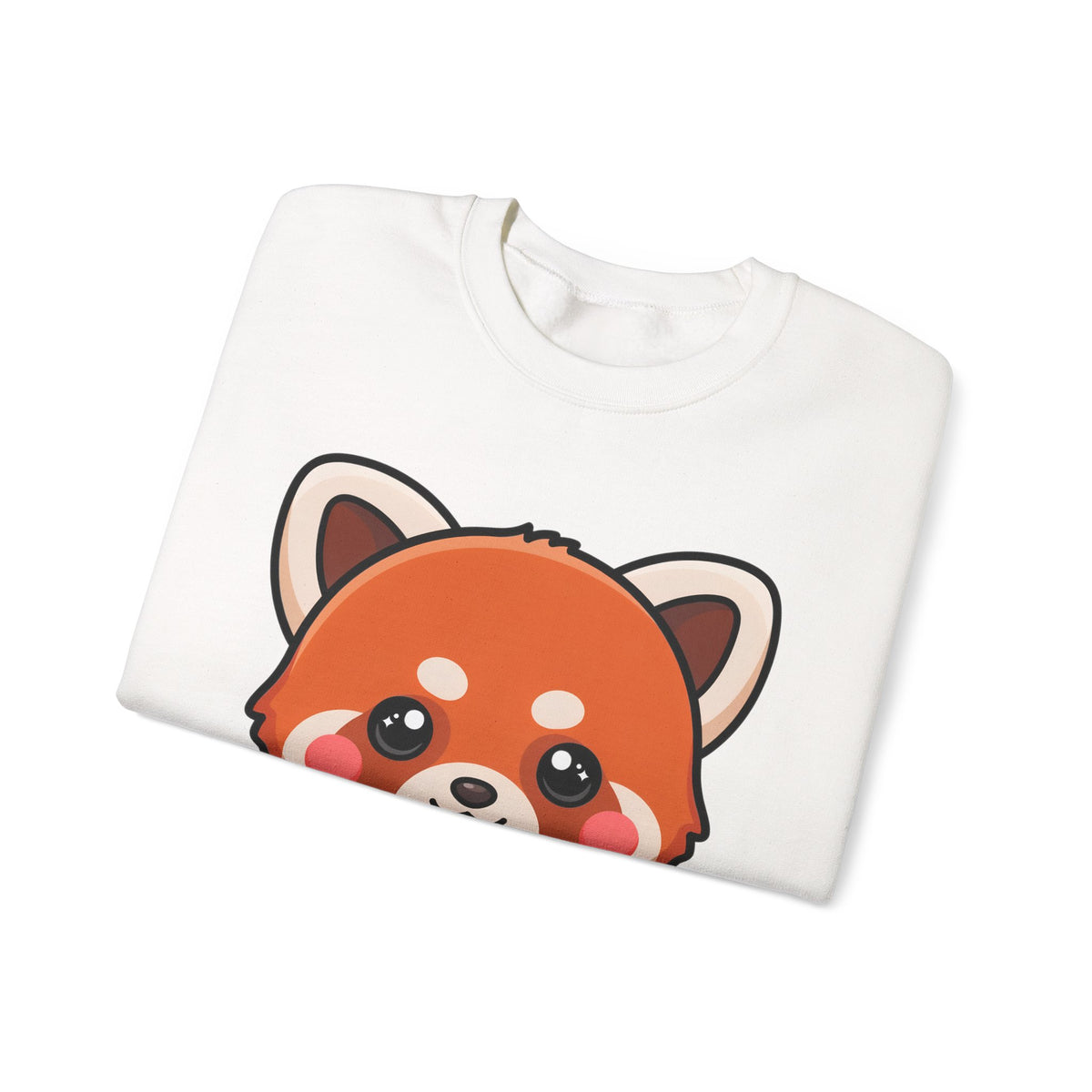Kawaii Red Panda Sweatshirt, Cute Ice Cream Animal Crewneck