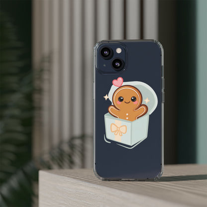 Gingerbread Man Phone Case – Kawaii Holiday Gift